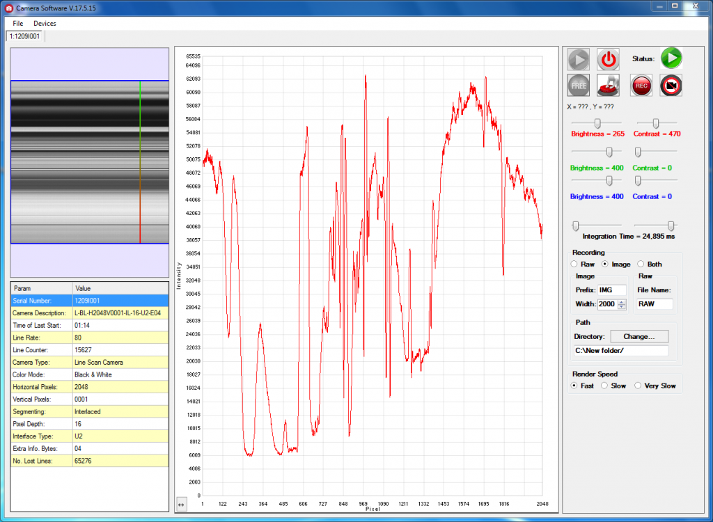 New software for line scan and area scan cameras