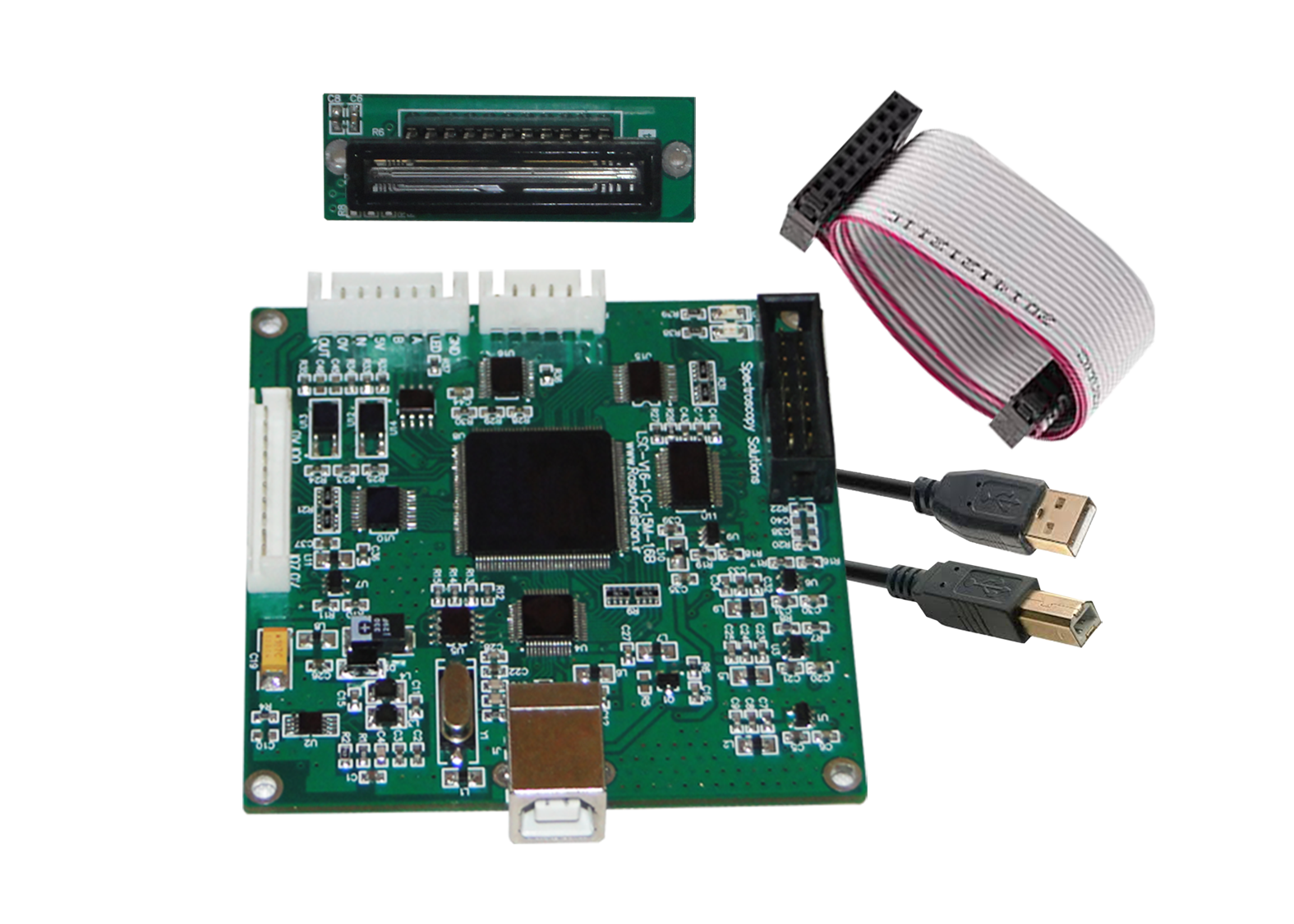 أبعاد لوحة كاشف CCD الخطي TCD1205